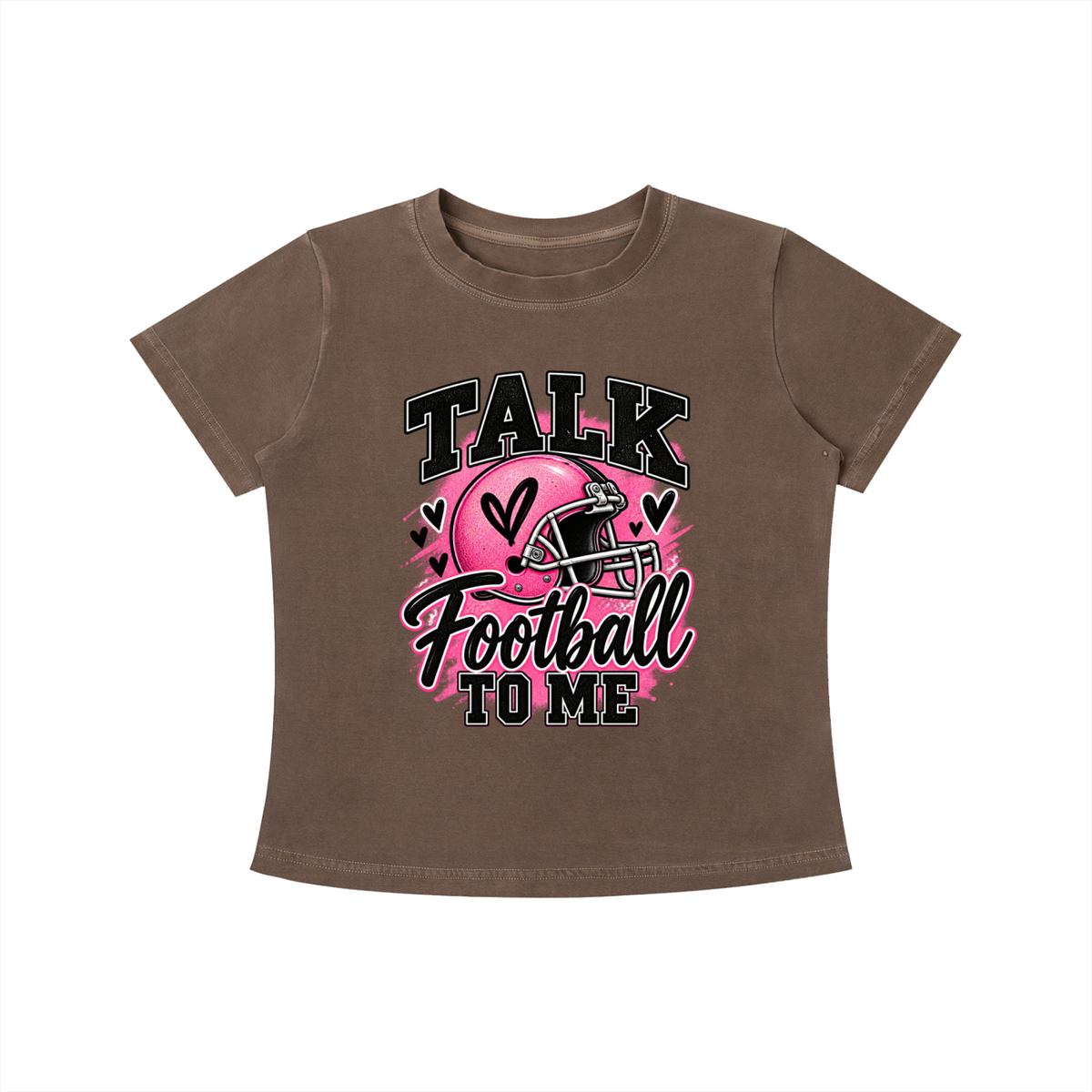 Talk Football to Me Vintage Wash Slim Fit T-shirt