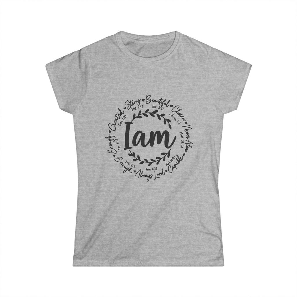 God is I am Women's T-Shirt - Classic White Softstyle Tee