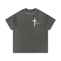 Grace Found Me Mineral Wash Waffle Knit T-Shirt