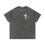 Grace Found Me Mineral Wash Waffle Knit T-Shirt