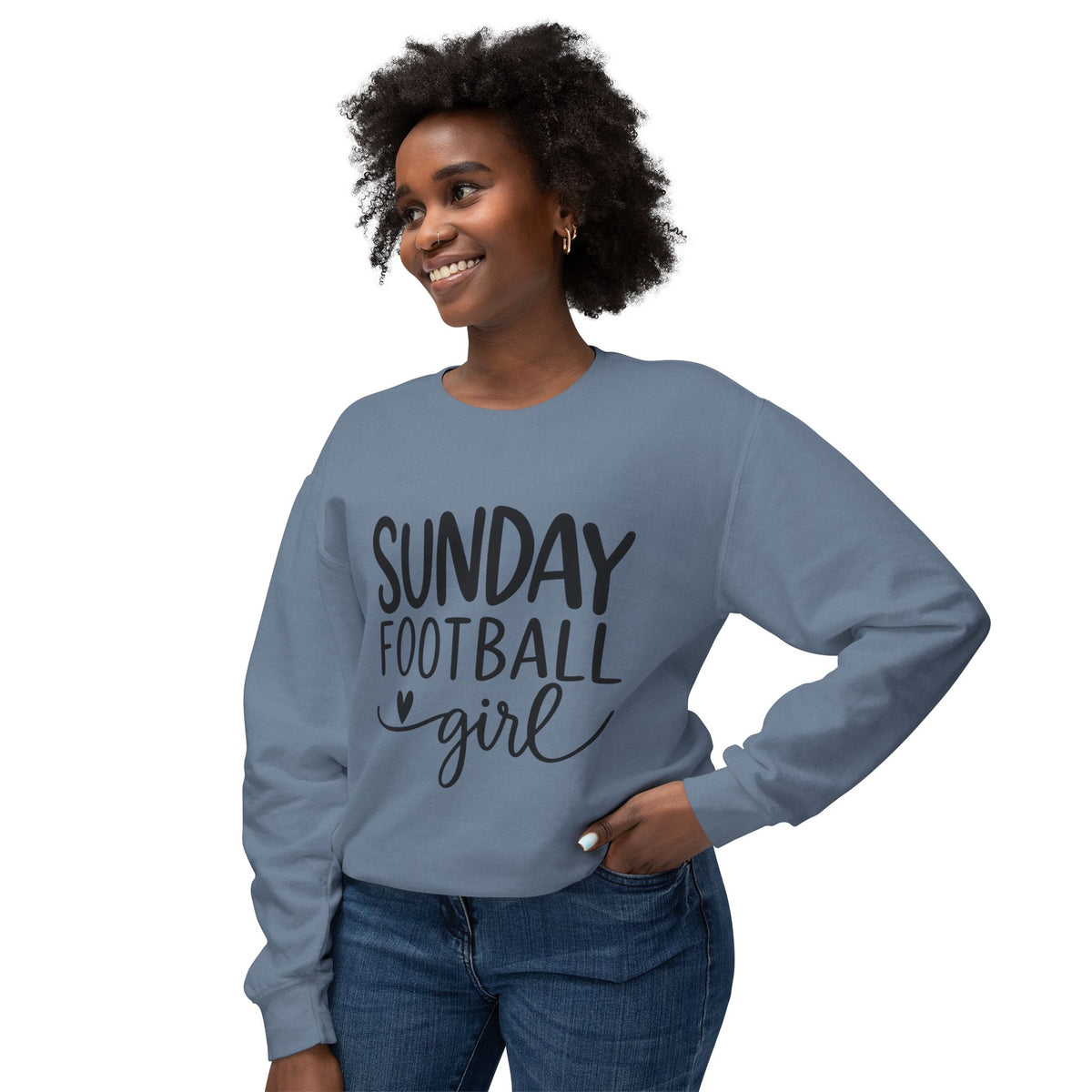 Sunday Football Girl Sweatshirt – Women’s Game Day Crewneck