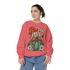 Boo-tiful Mess Sweatshirt – Teal Pumpkin with Leopard Bow & Daisies