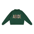 Abide Essential Fleece Mock-Neck Crew Sweatshirt