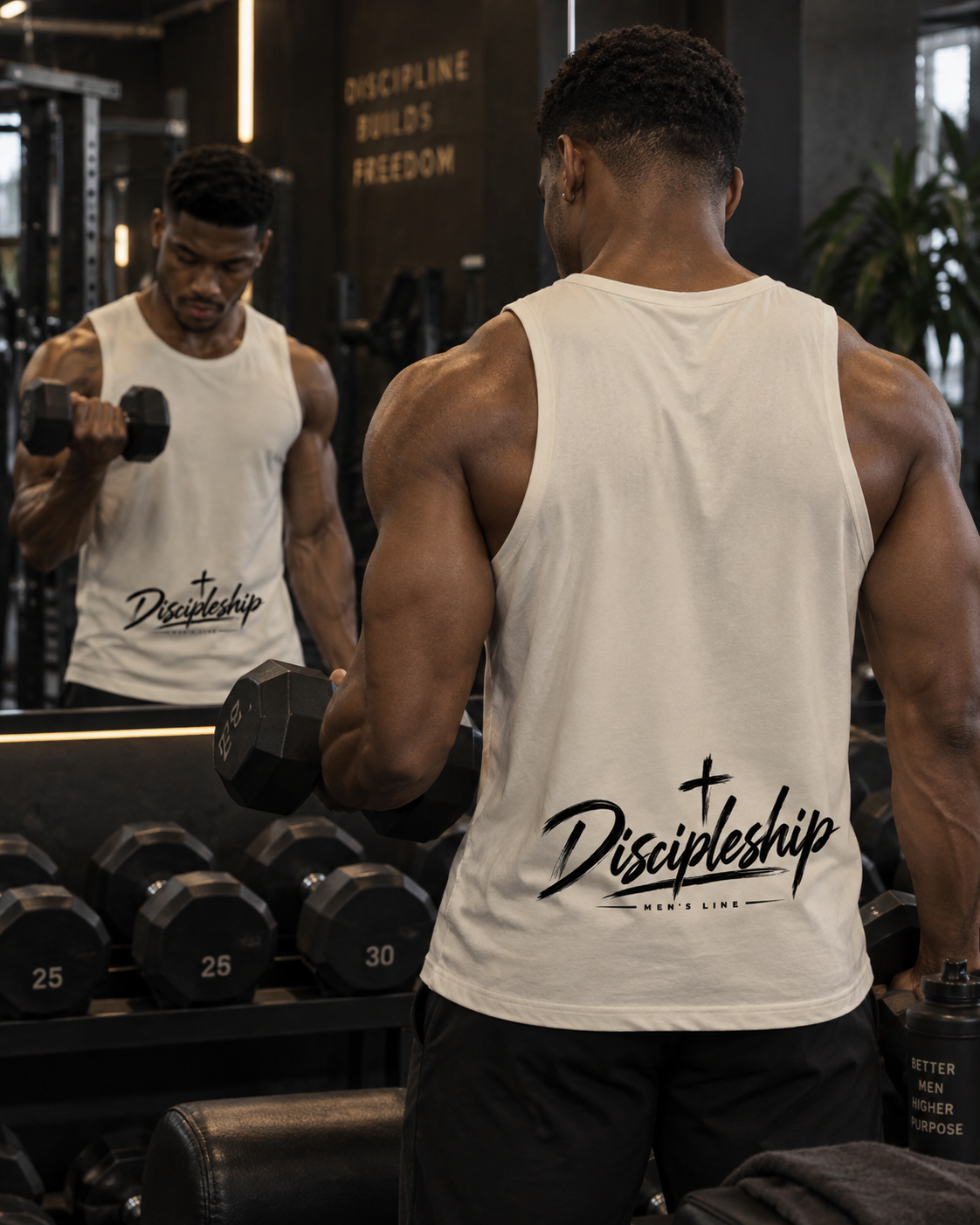 Discipleship Men’s Line Crewneck Tank Top