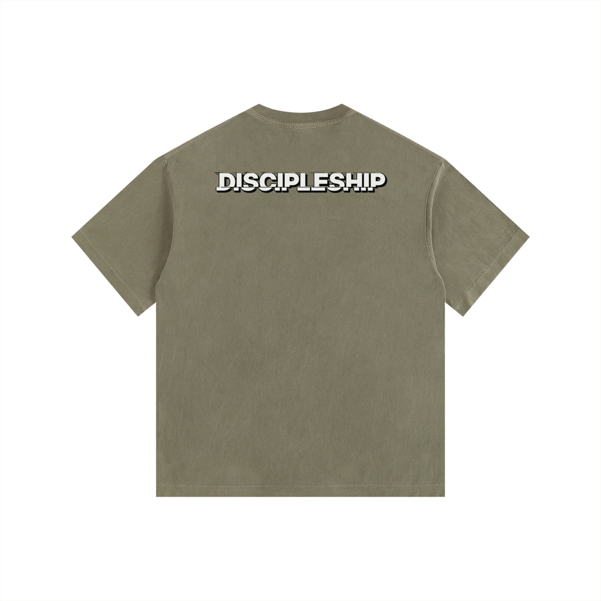 Discipleship Essential  Vintage Washed Oversized Cotton T-Shirt
