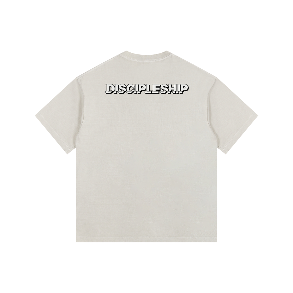 Discipleship Essential  Vintage Washed Oversized Cotton T-Shirt