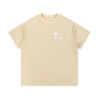 Grace Found Me Mineral Wash Waffle Knit T-Shirt