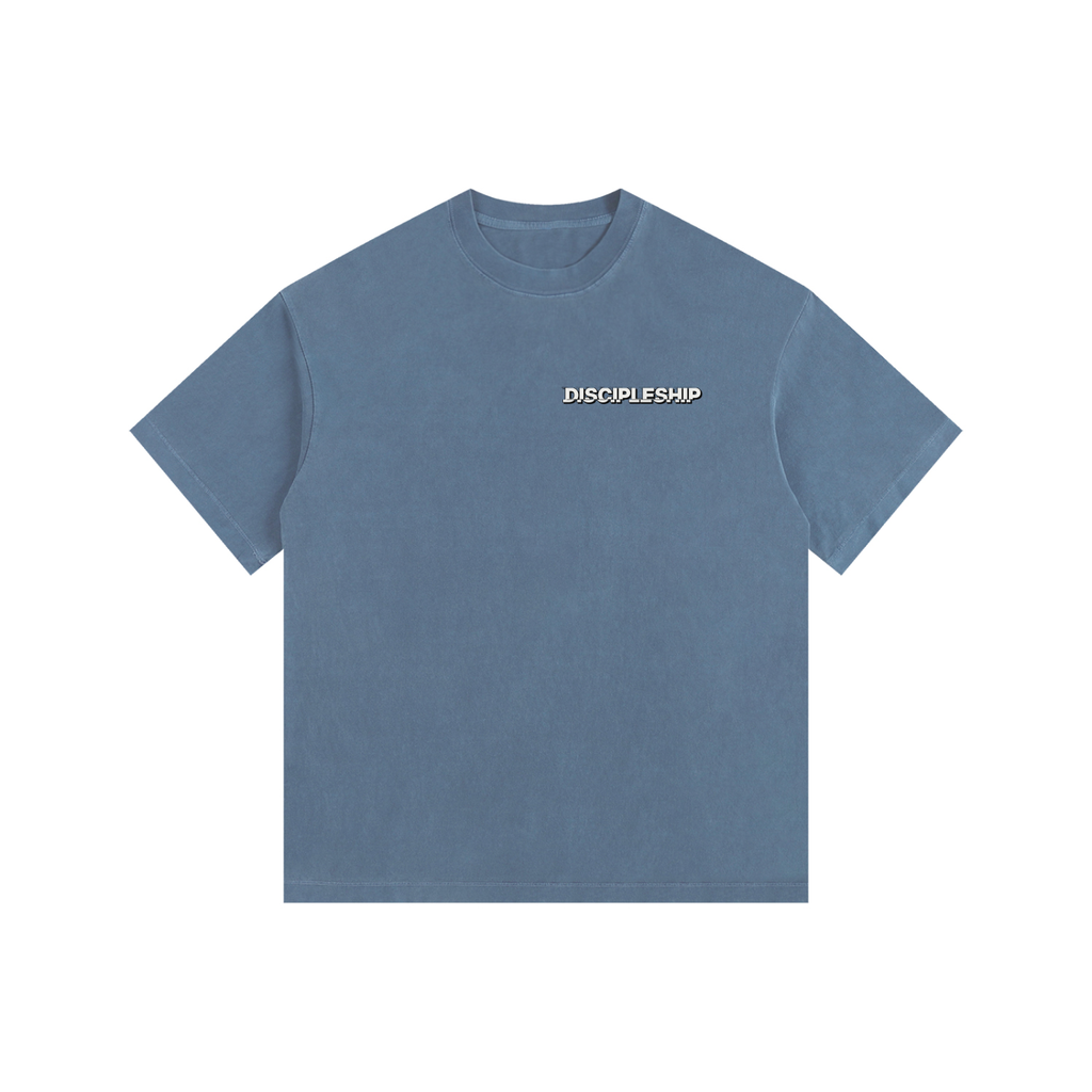 Discipleship Essential  Vintage Washed Oversized Cotton T-Shirt