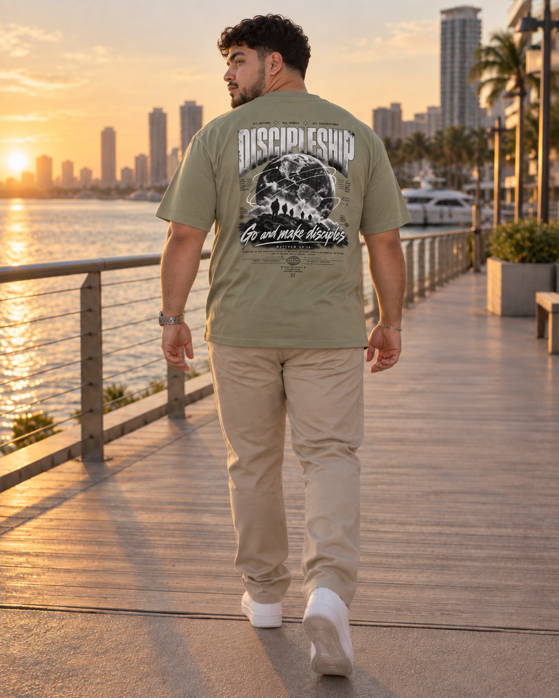 Discipleship Go & Make Disciple Heavyweight Oversized T-Shirt