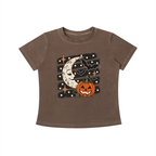 Halloween Moon Vintage Wash Slim Fit T-shirt