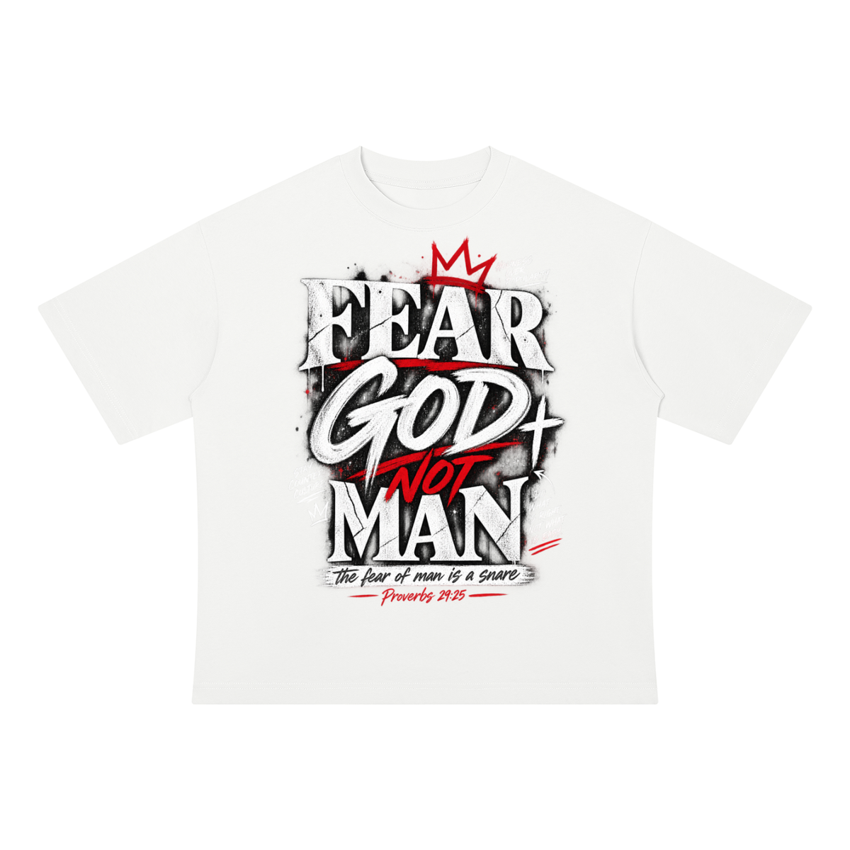 Fear God not Man Drop Shoulder Cotton T-Shirt