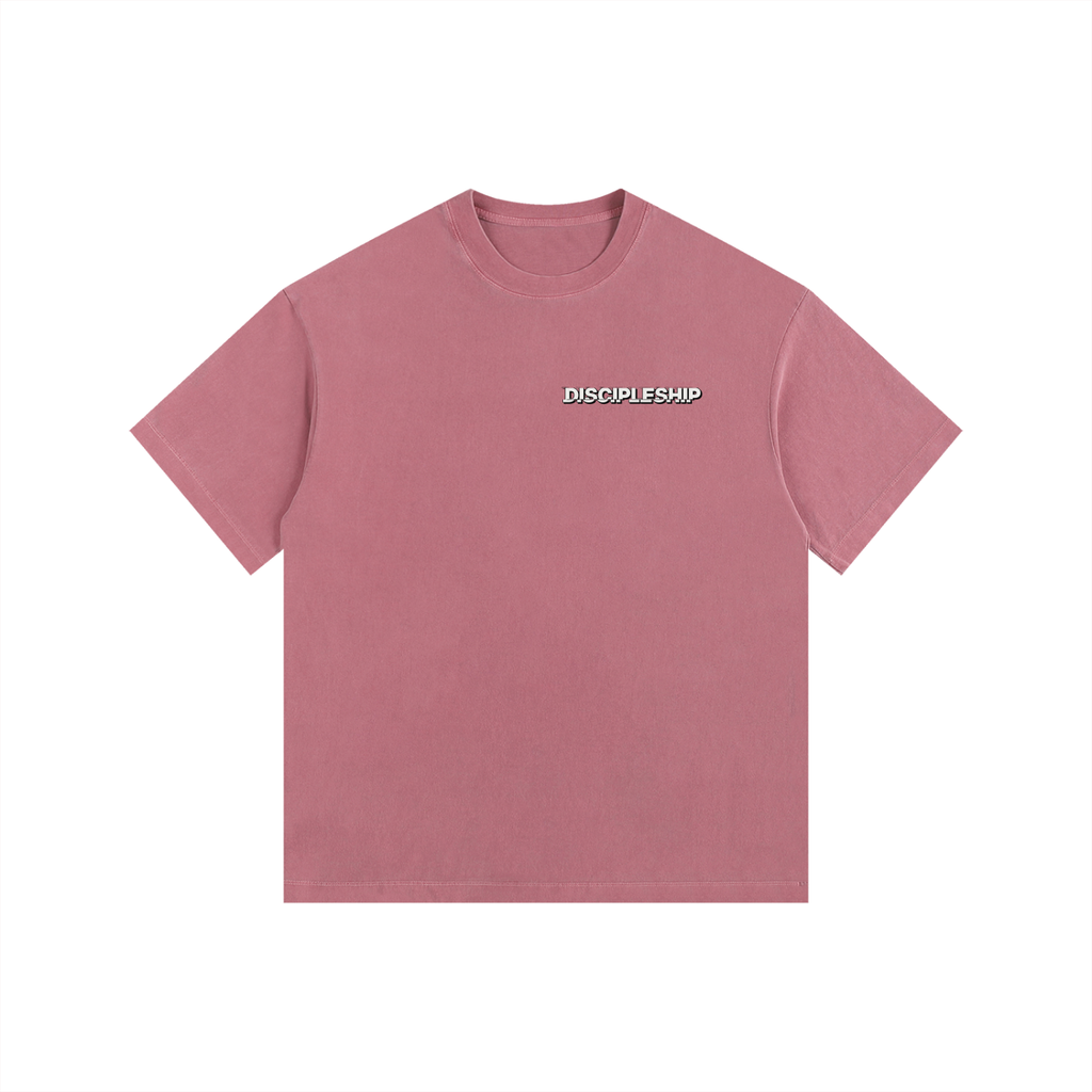 Discipleship Essential  Vintage Washed Oversized Cotton T-Shirt