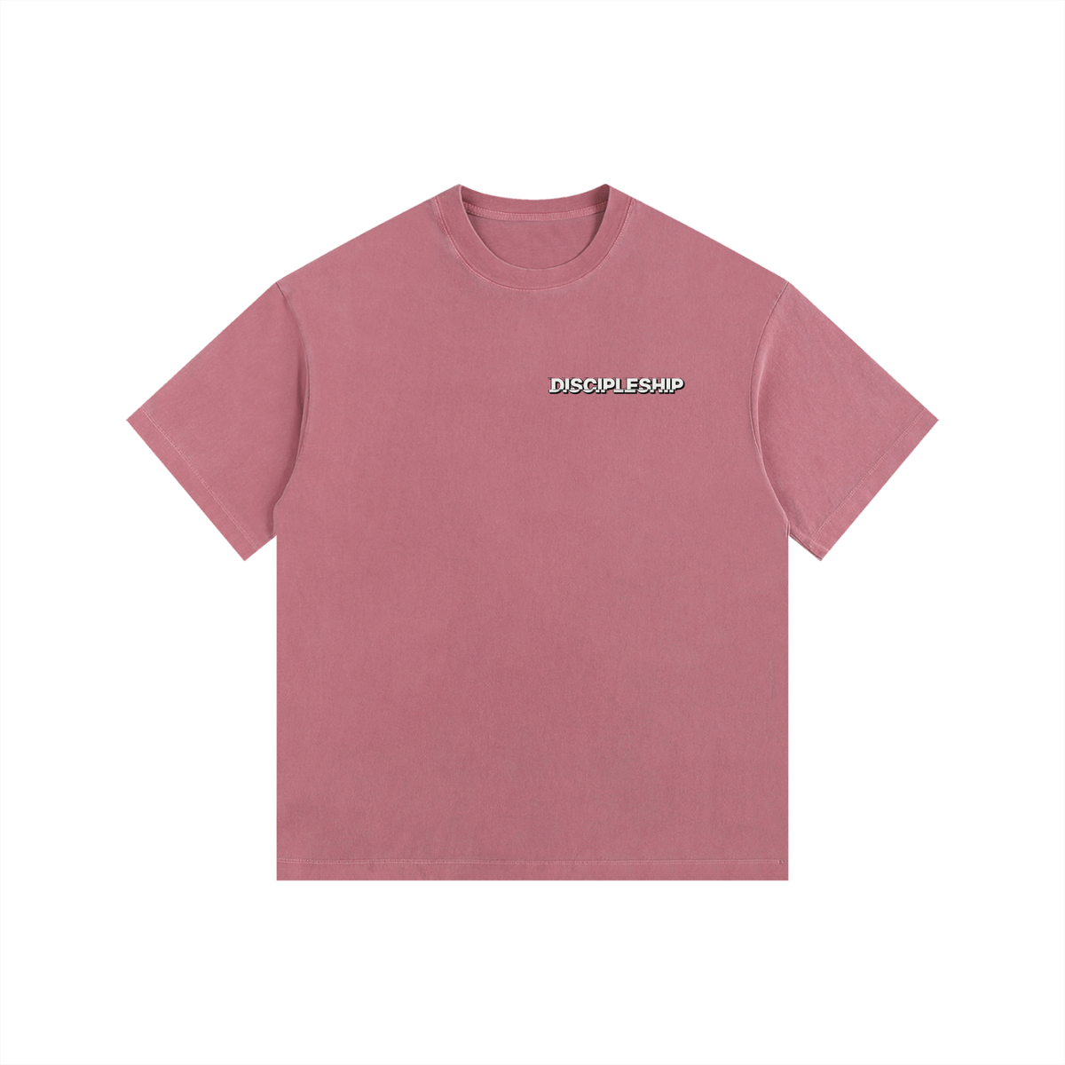 Discipleship Essential  Vintage Washed Oversized Cotton T-Shirt