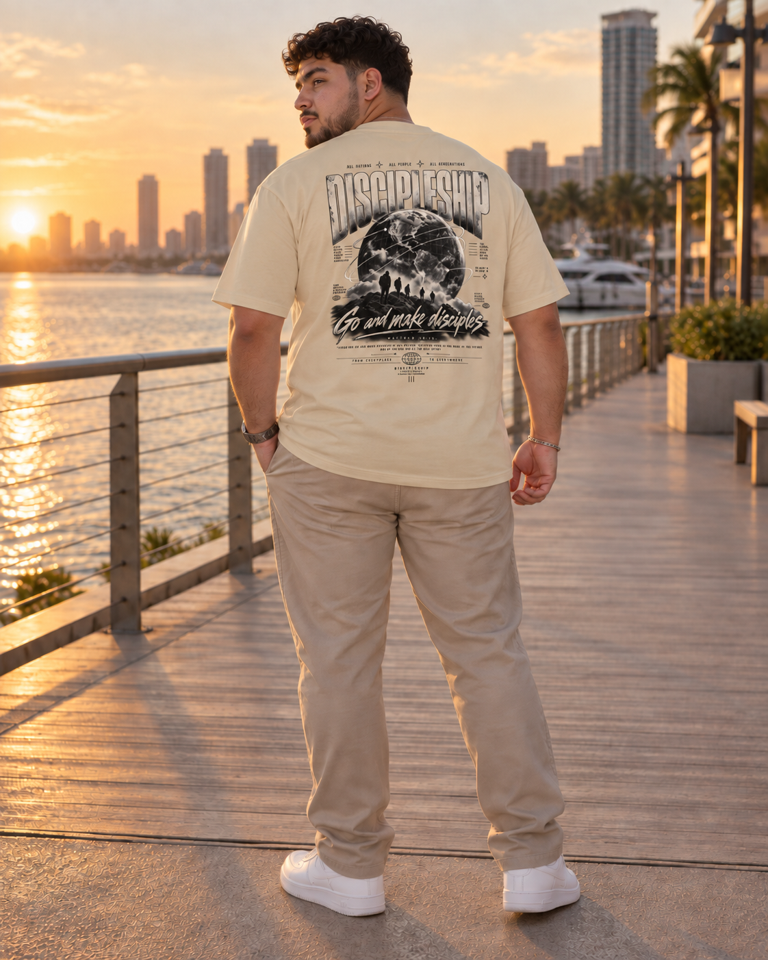 Discipleship Go & Make Disciple Heavyweight Oversized T-Shirt