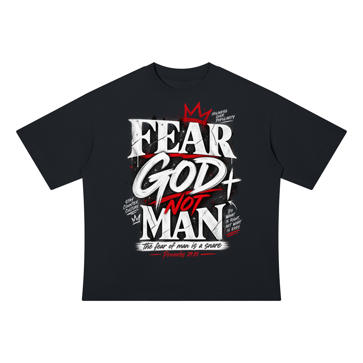 Fear God not Man Drop Shoulder Cotton T-Shirt