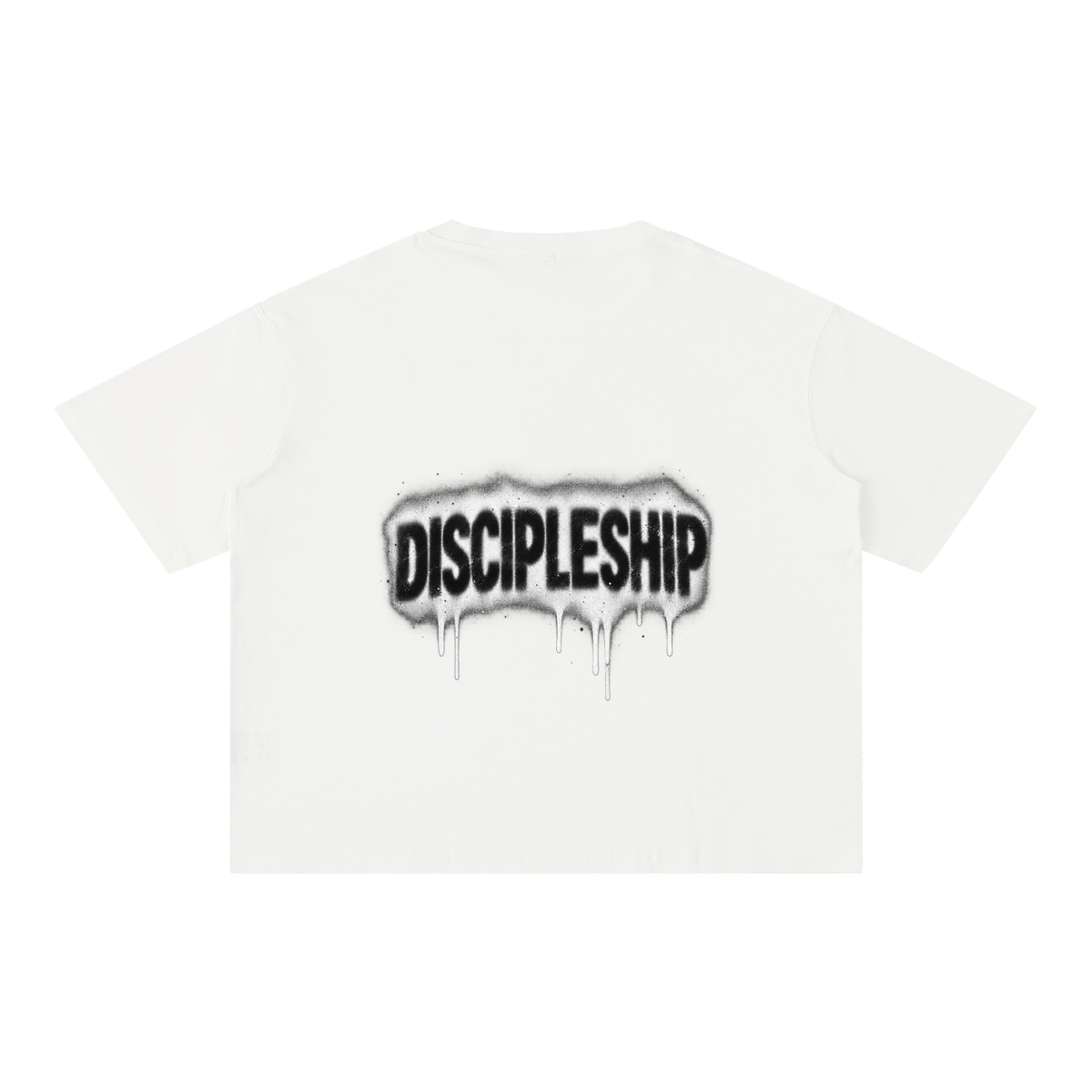 Discipleship Drip Mineral Wash Boxy Cotton T-Shirt