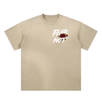 Fear Not Hand-Frayed Sunfade Paint Splatter T-Shirt