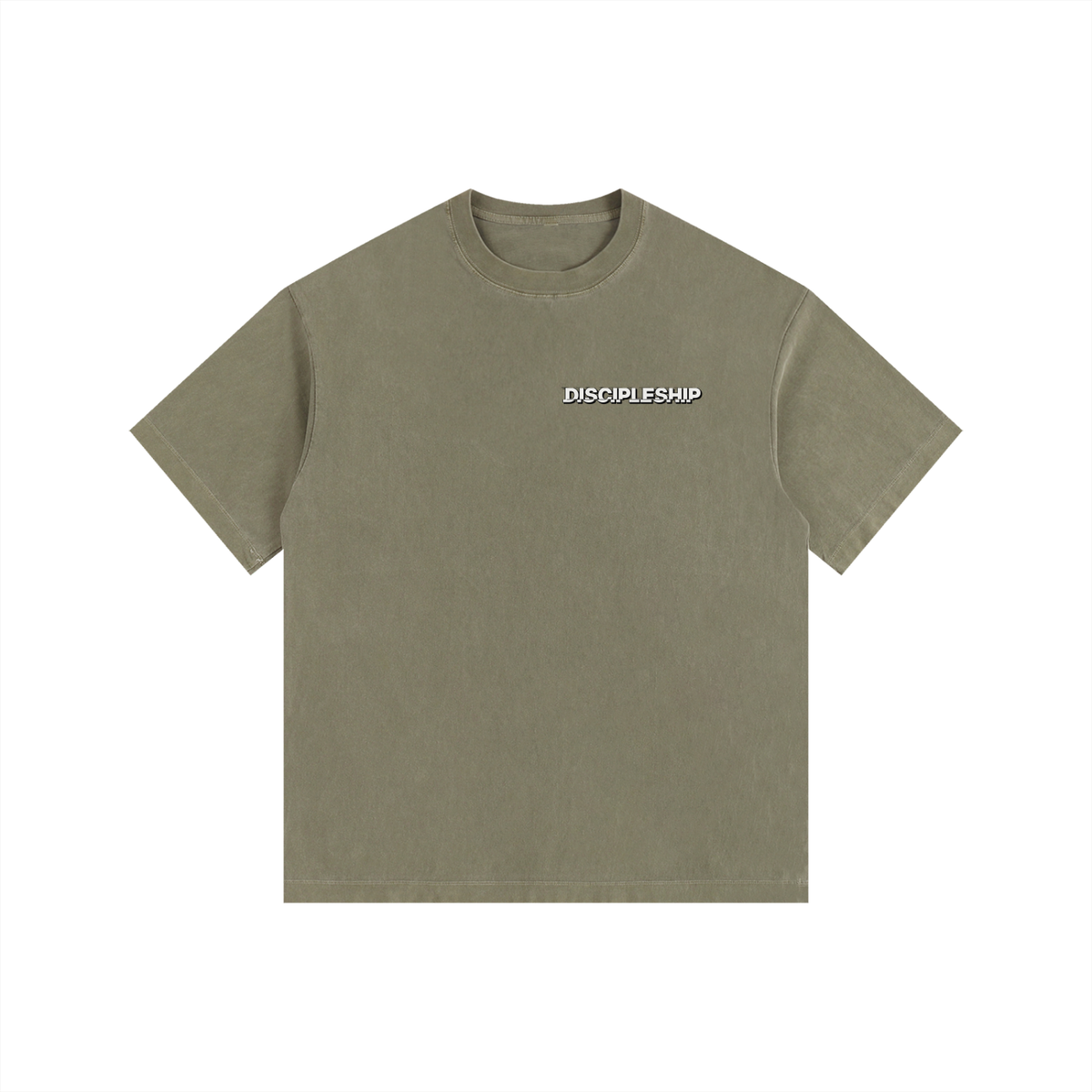 Discipleship Essential  Vintage Washed Oversized Cotton T-Shirt