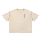 1 Cross 3 Nails Mineral Wash Boxy Cotton T-Shirt