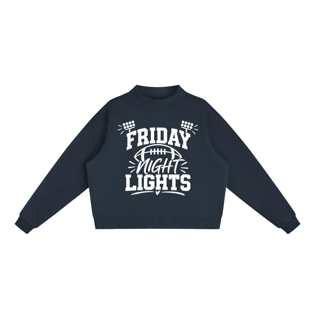 Friday Night Lights Essential Fleece Mock-Neck Crew Sweatshirt