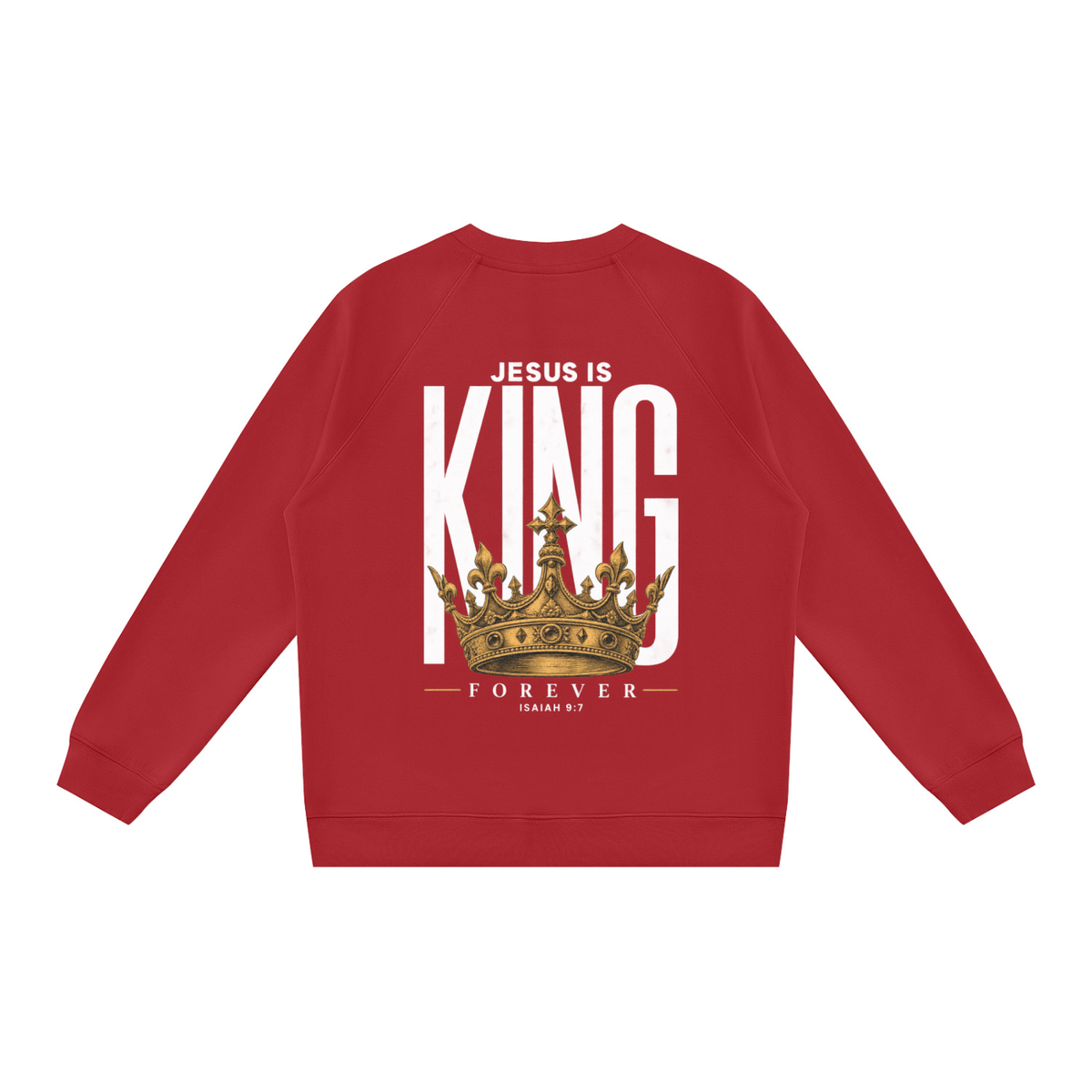 Jesus Is King Men's Regular Fit Crewneck Sweatshirt
