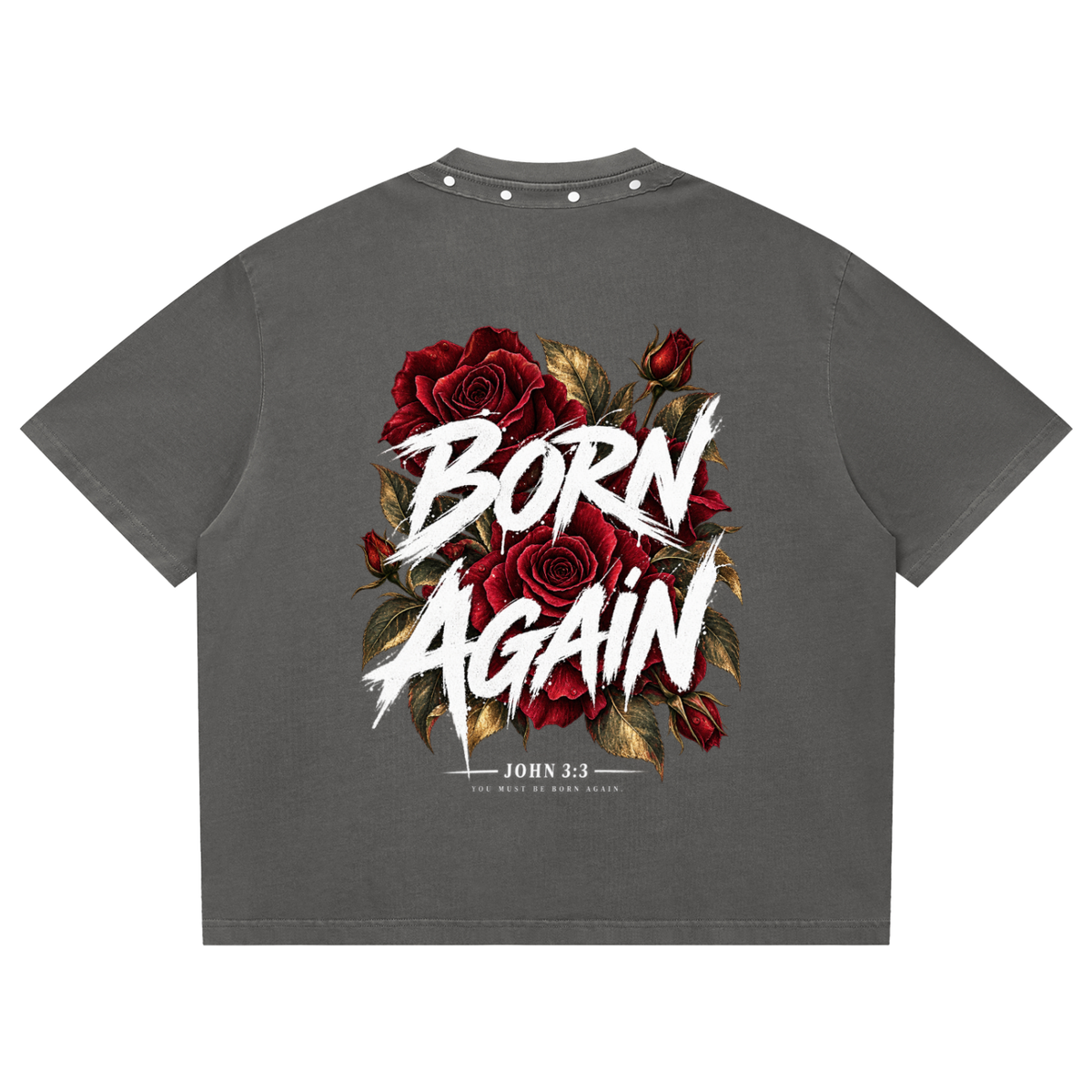 Born Again Washed Boxy Studded T-Shirt