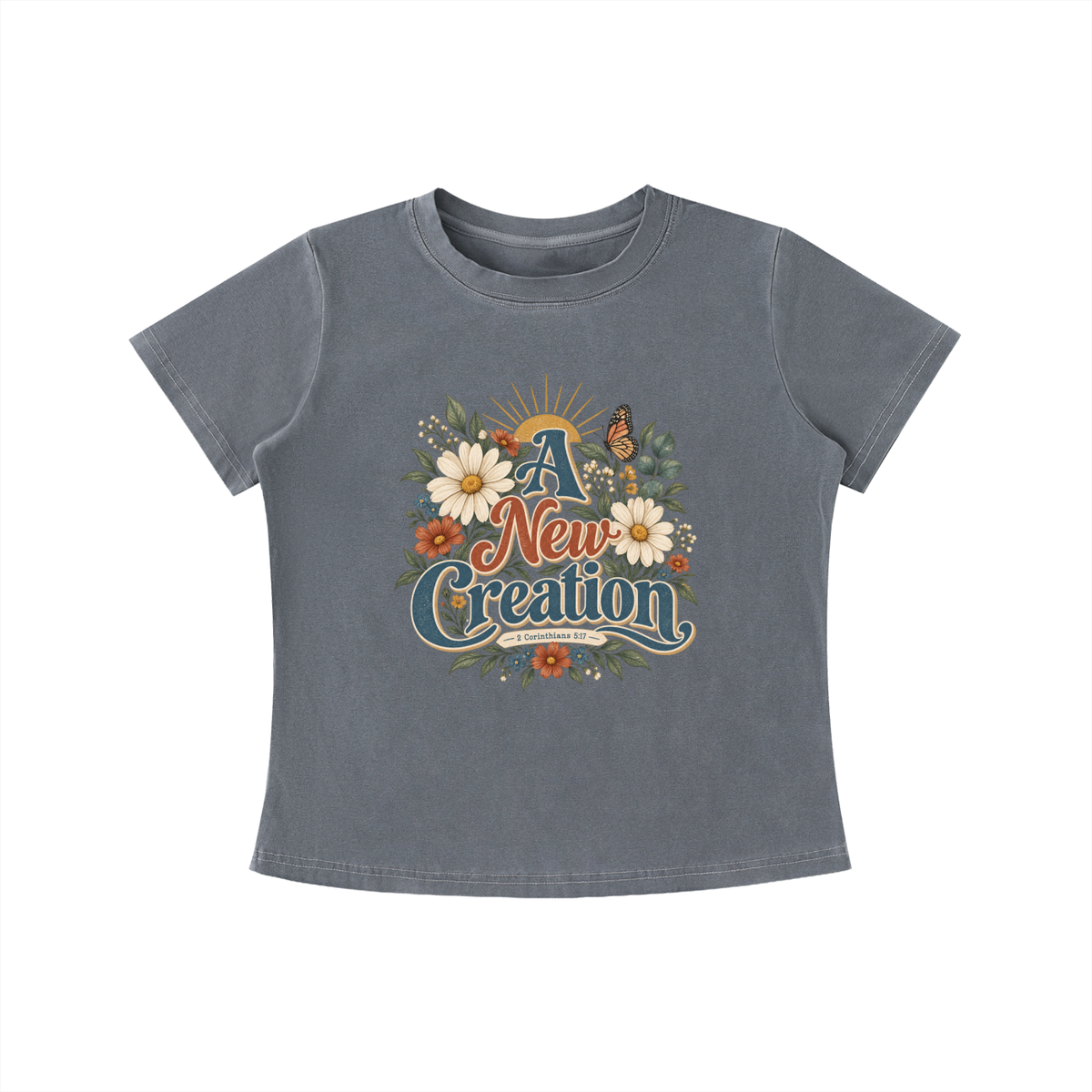 A New Creation Vintage Wash Slim Fit T-shirt
