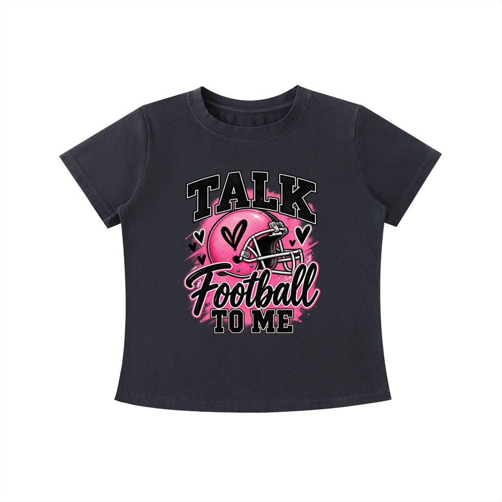 Talk Football to Me Vintage Wash Slim Fit T-shirt