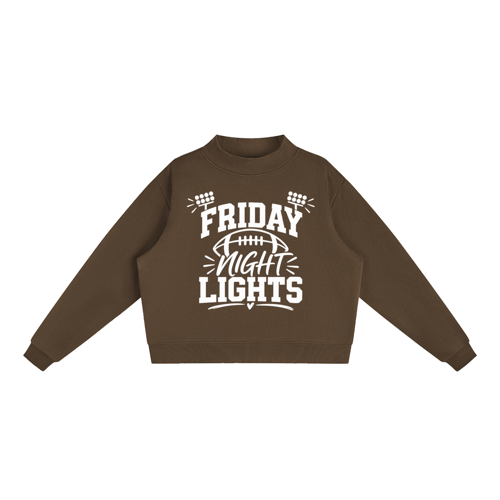 Friday Night Lights Essential Fleece Mock-Neck Crew Sweatshirt
