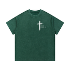 Grace Found Me Mineral Wash Waffle Knit T-Shirt