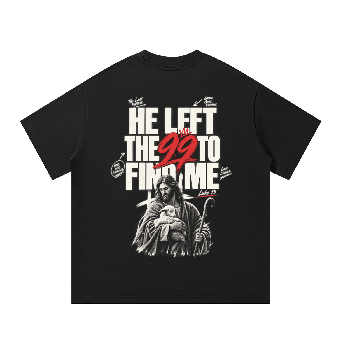He Left the 99 Oversized T-Shirt