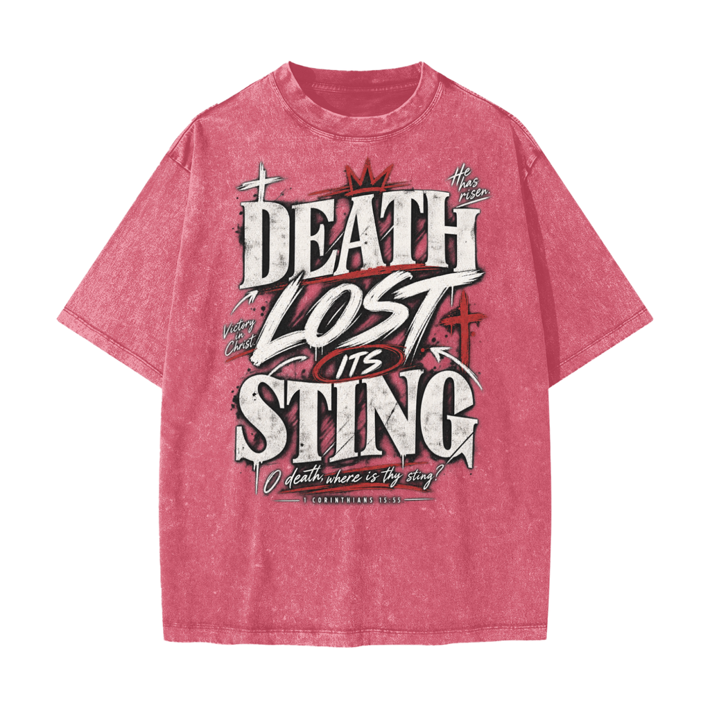 Death Lost it's Sting Heavyweight Snow Washed T-Shirt