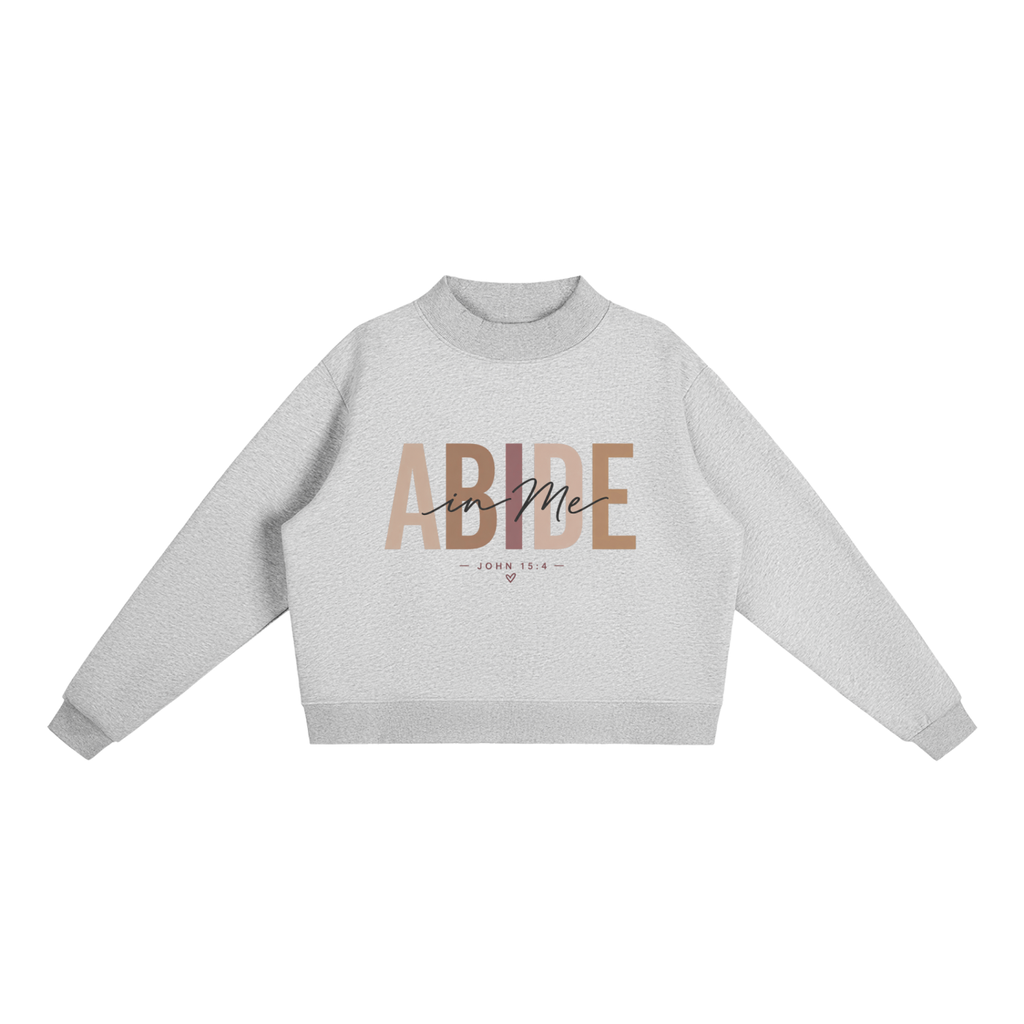 Abide Essential Fleece Mock-Neck Crew Sweatshirt