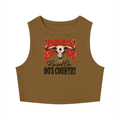 Raised on 90's Country Women's Tight Crewneck Crop Tank Top
