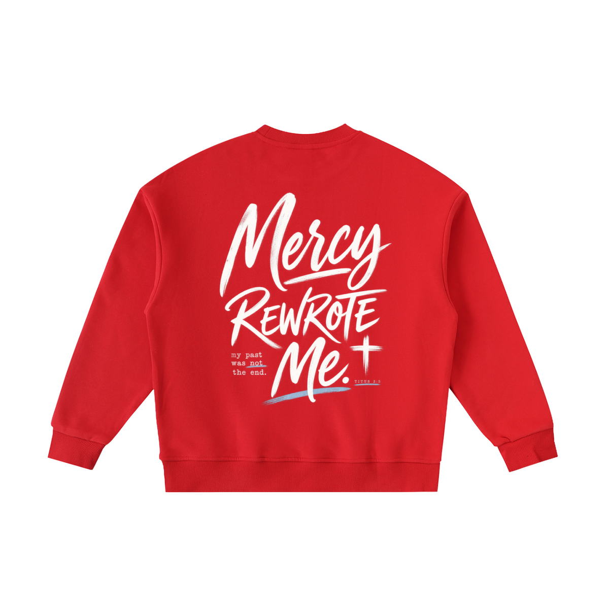 Mercy Rewrote Me Essential Fleece Kids' Crewneck Sweatshirt