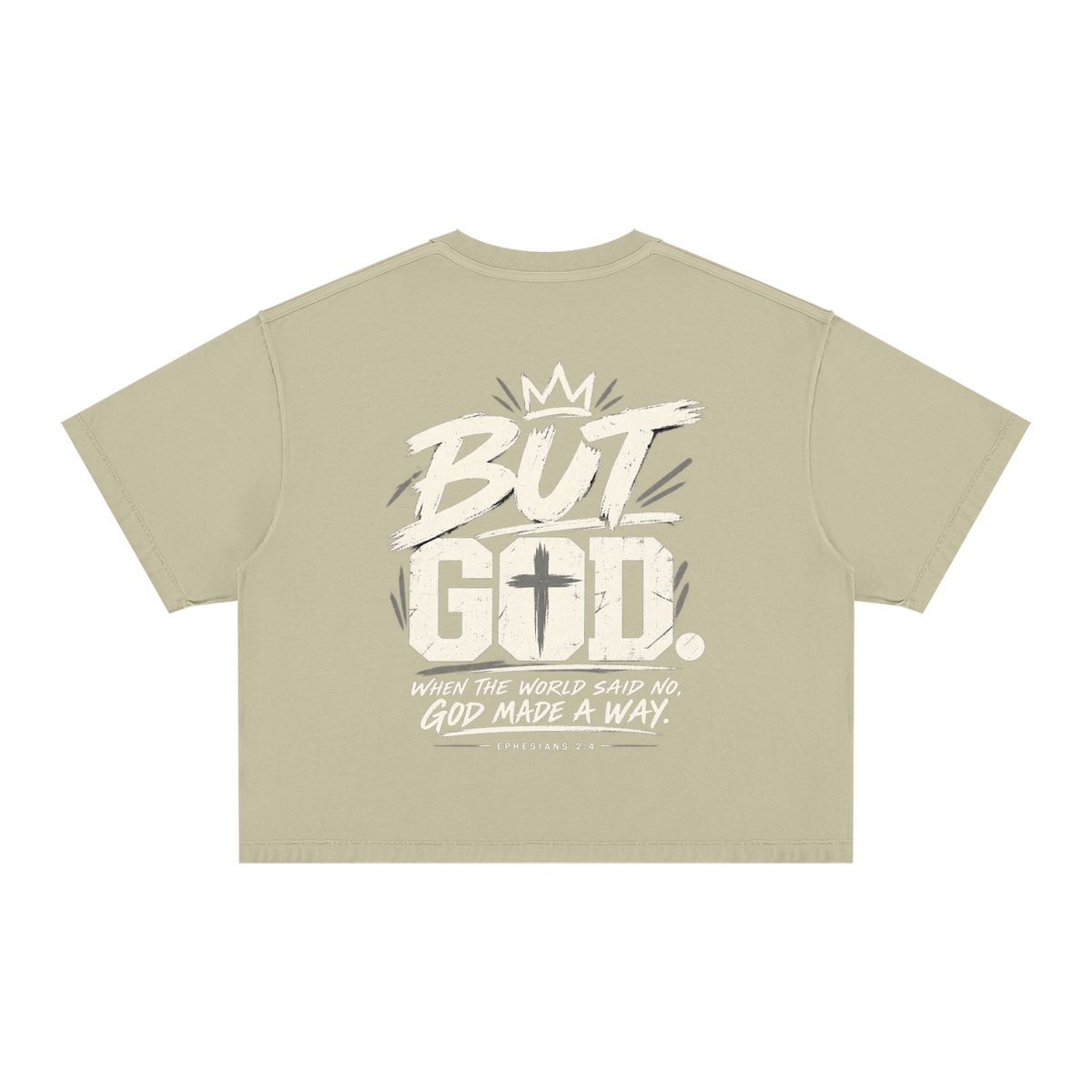 But God Vintage Wash Boxy T-Shirt