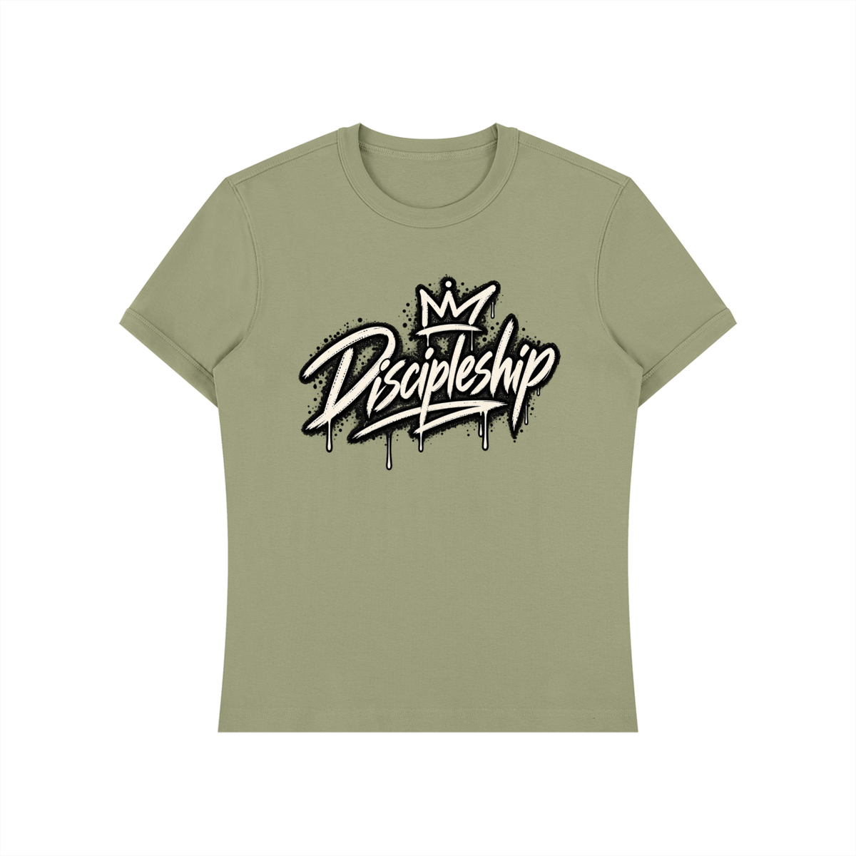 Discipleship Crown Tee Men's Heavyweight Slim Fit T-Shirt