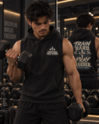 Train Hard. Pray Harder. Snow Washed Sleeveless Hoodie