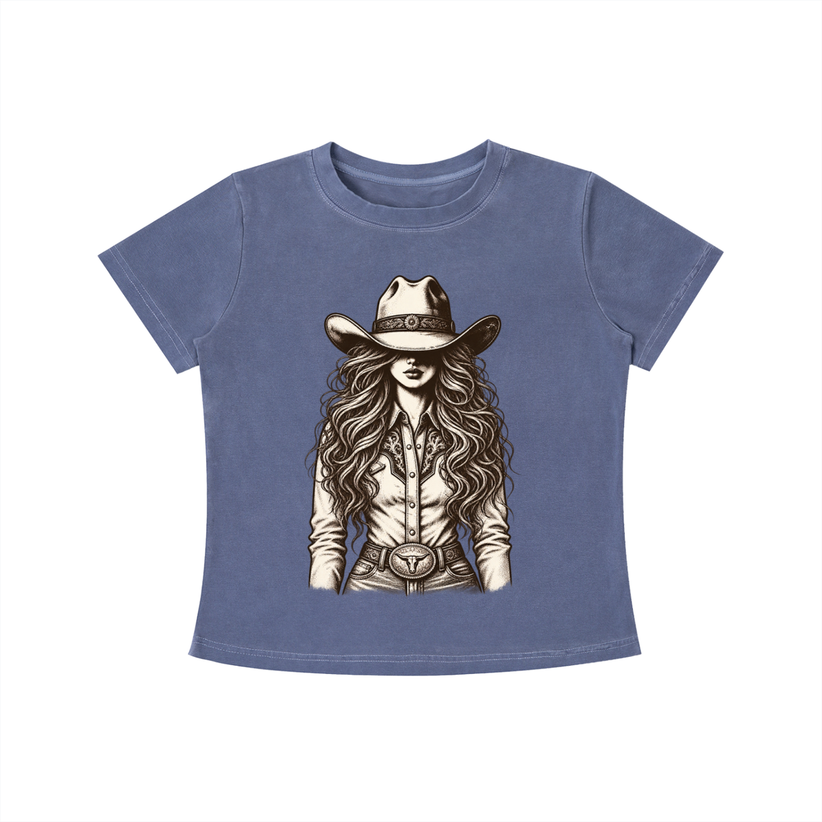 Cowgirl Vintage Wash Slim Fit T-shirt