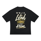 WWJD Green & Gold Mens Heavyweight Oversized T-Shirt