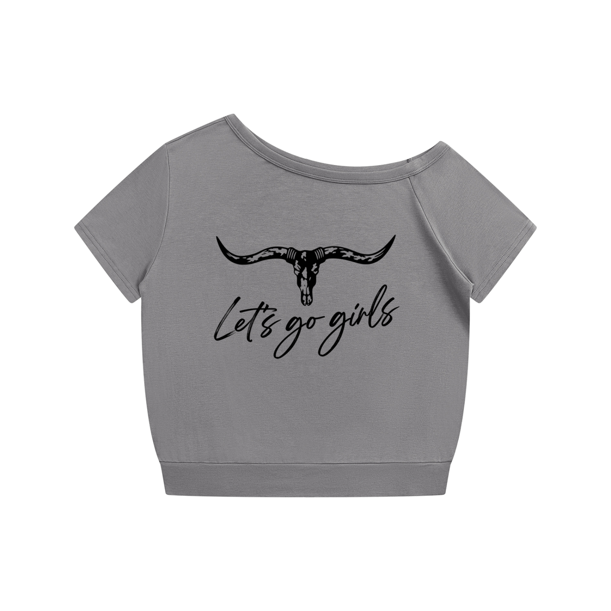 Lets go Girls Women's Off-the-Shoulder T-Shirt