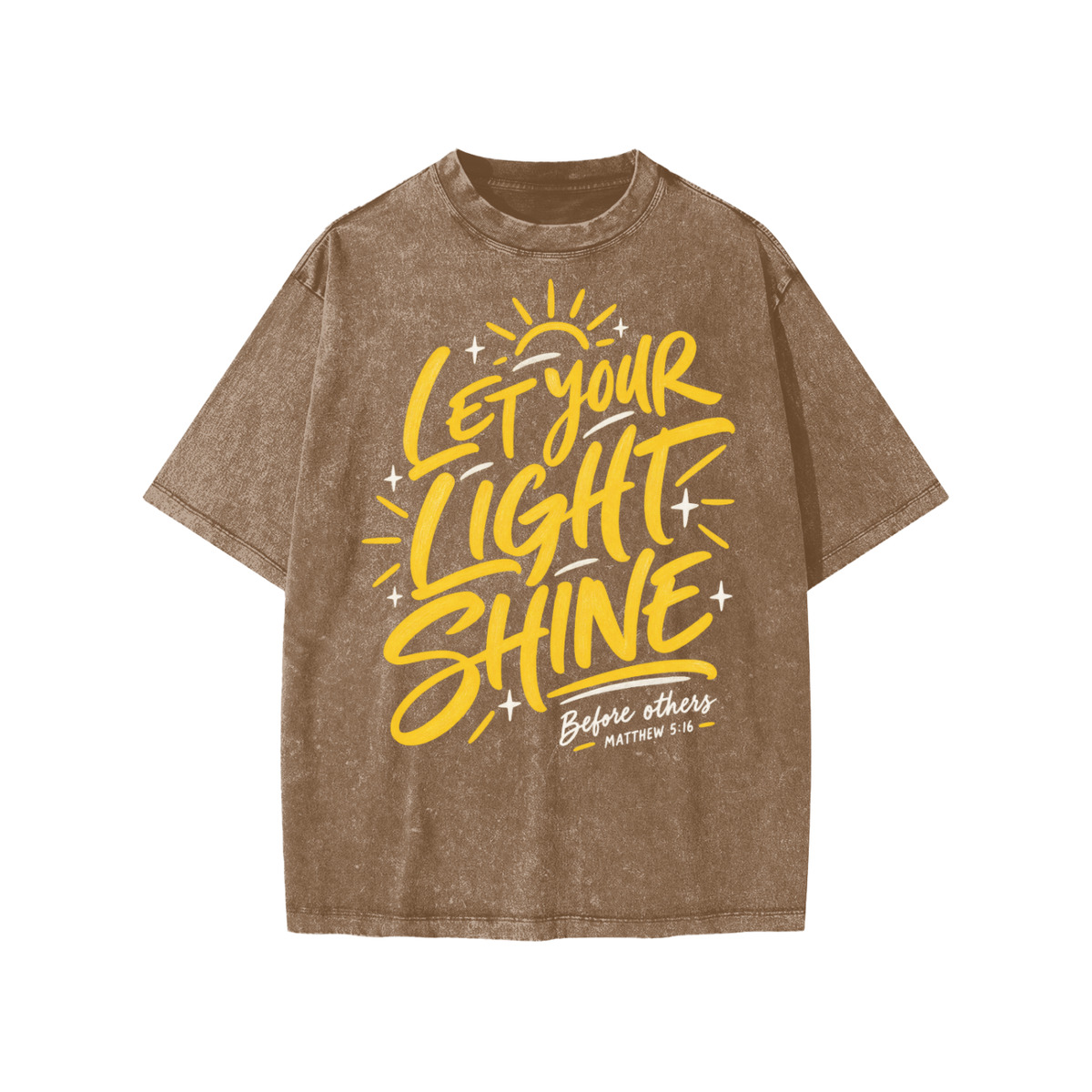 Let Your Light Shine Snow Washed Kids' T-Shirt