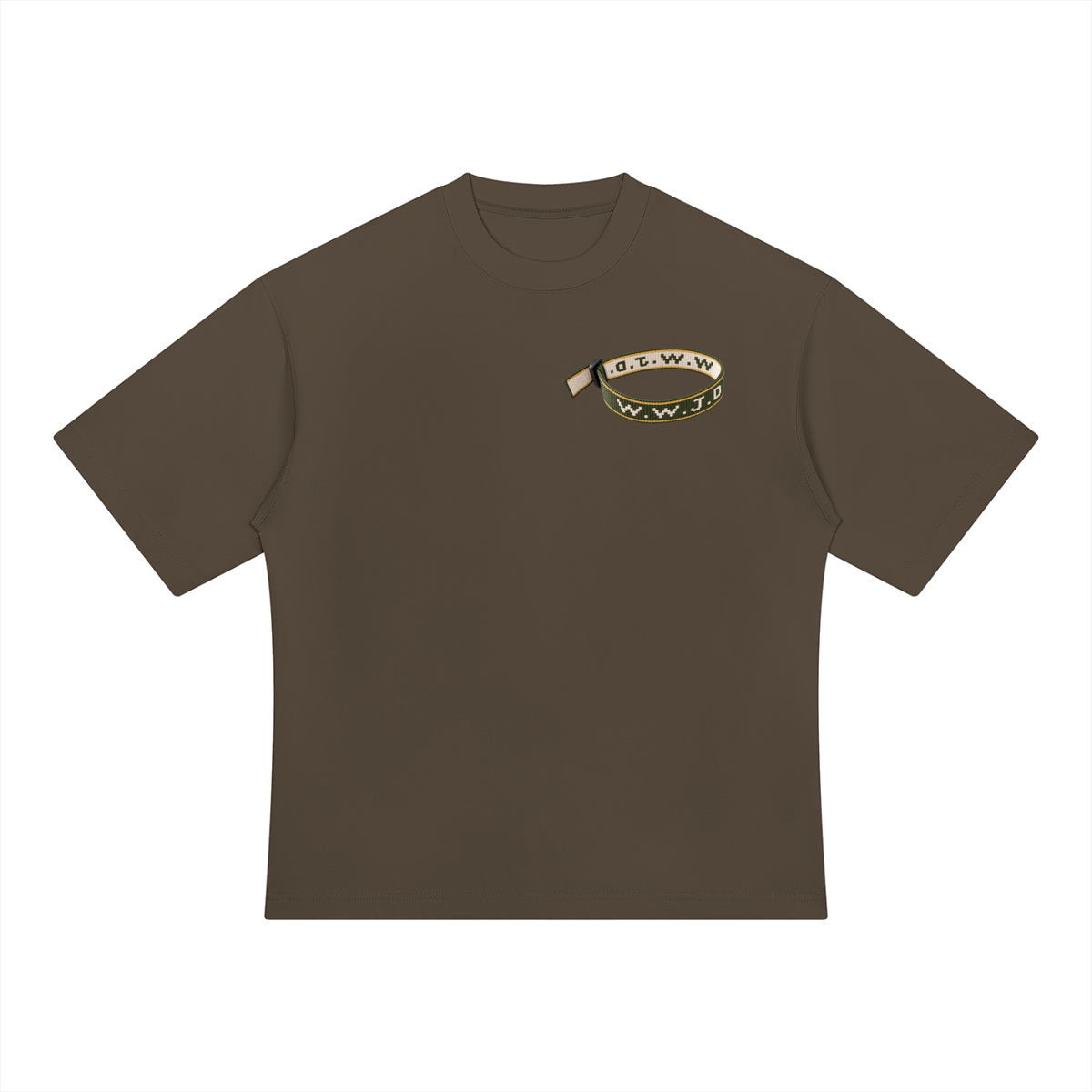 WWJD Green & Gold Mens Heavyweight Oversized T-Shirt