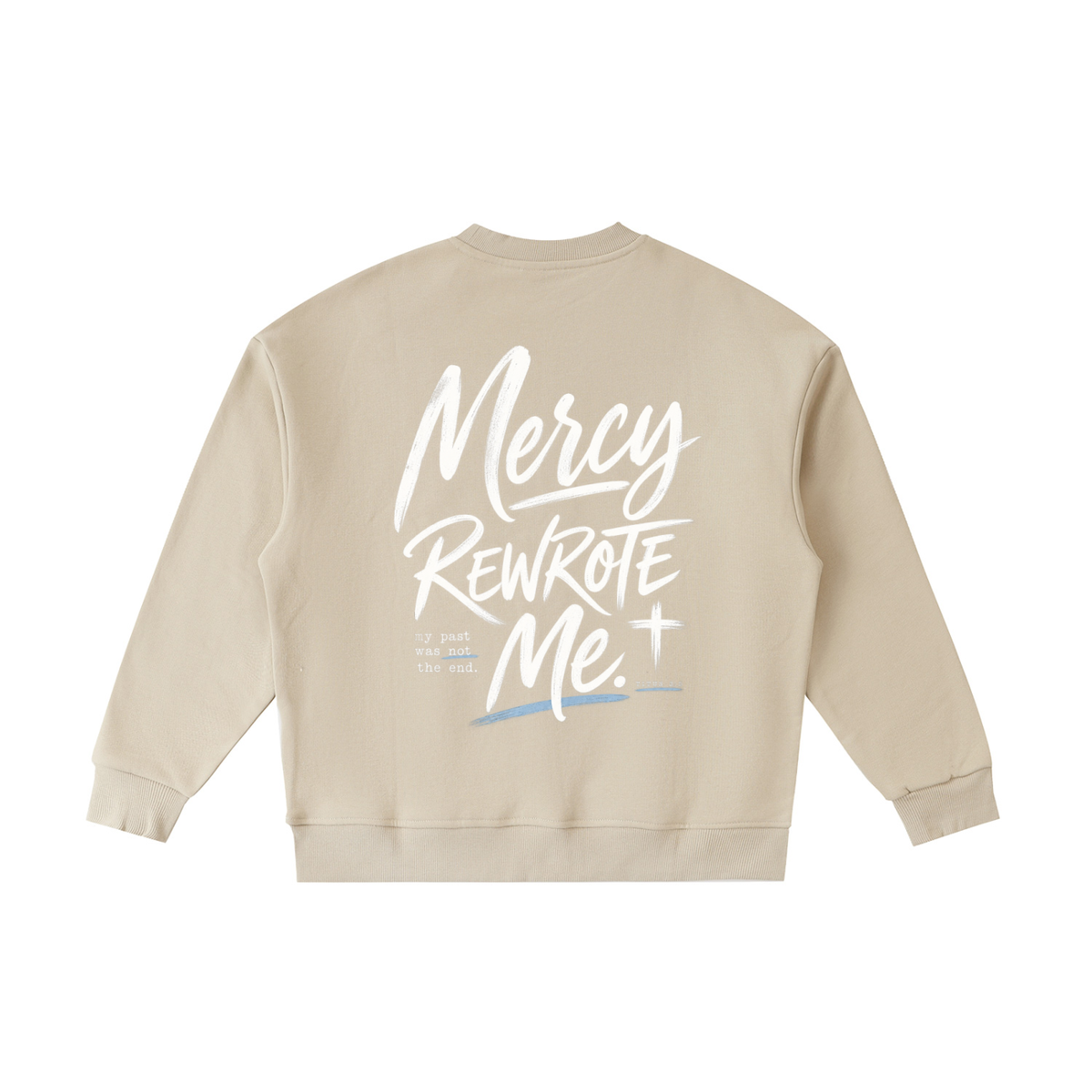 Mercy Rewrote Me Essential Fleece Kids' Crewneck Sweatshirt