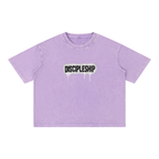 Discipleship Drip Mineral Wash Boxy Cotton T-Shirt