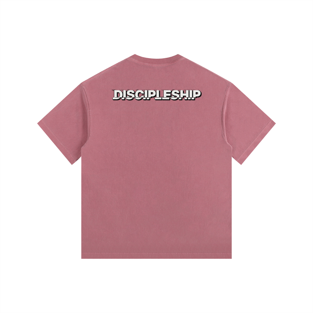 Discipleship Essential  Vintage Washed Oversized Cotton T-Shirt