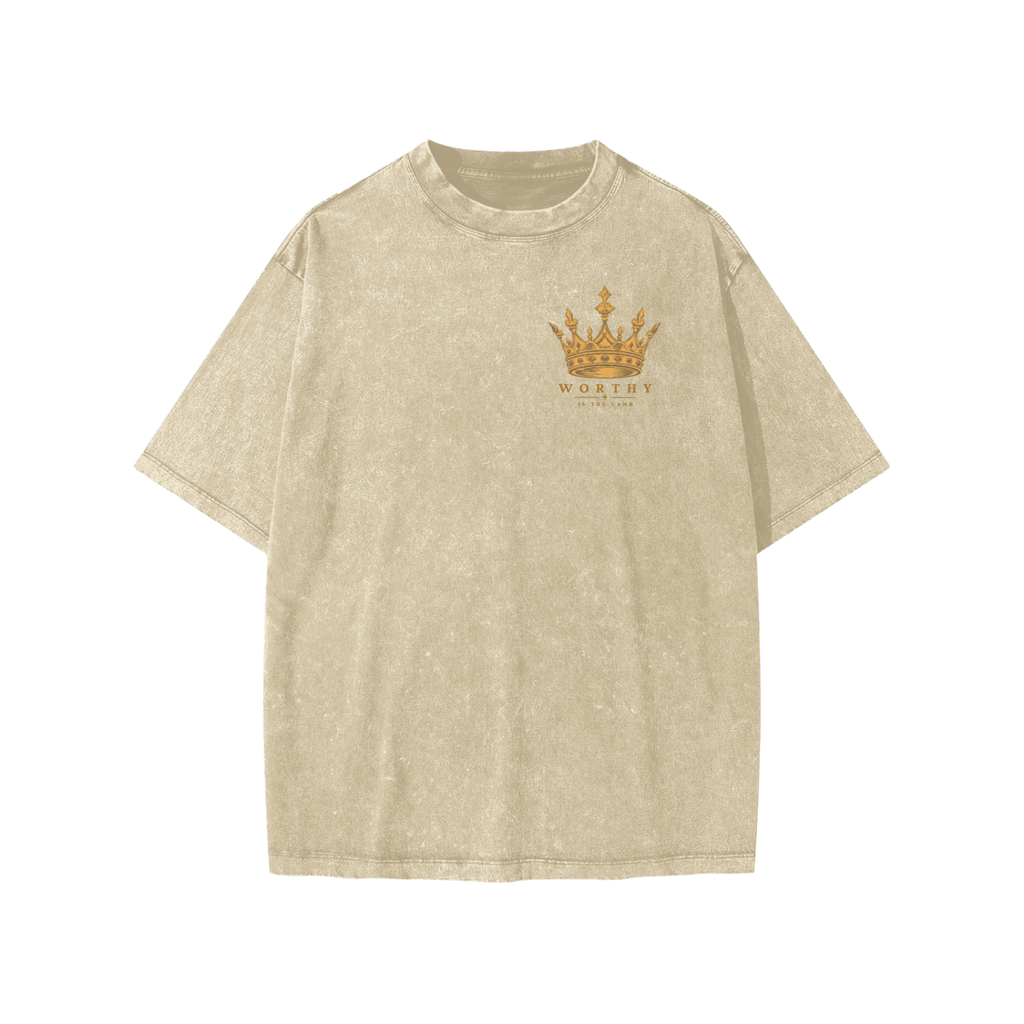 Worthy is the Lamb Snow Washed Kids' T-Shirt