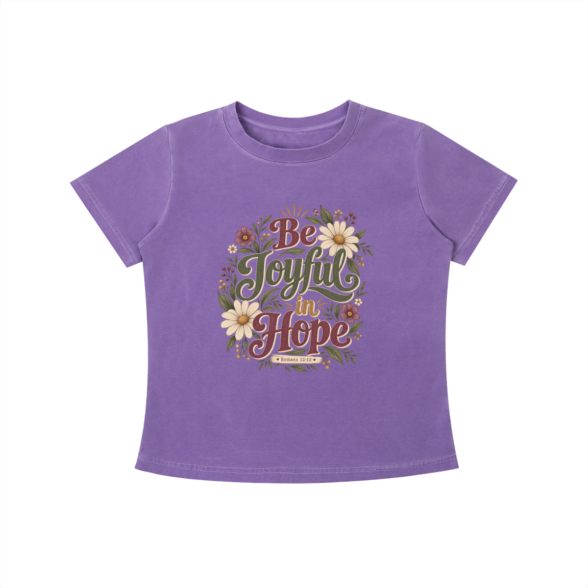 Be Joyful in Hope Vintage Wash Slim Fit T-shirt