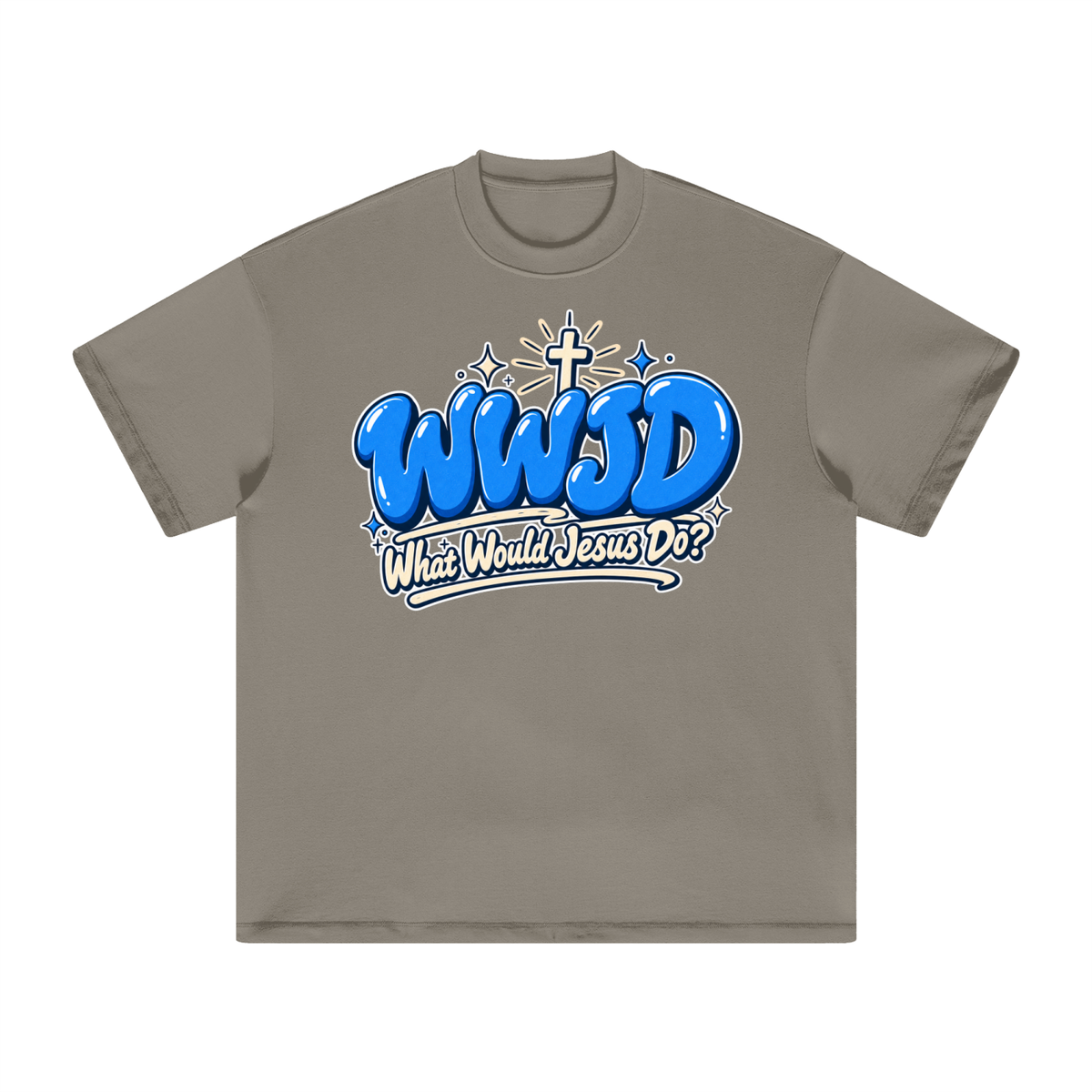 WWJD Heavyweight Earth Tone T-Shirt