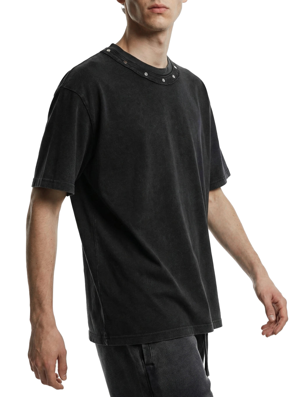 Born Again Washed Boxy Studded T-Shirt